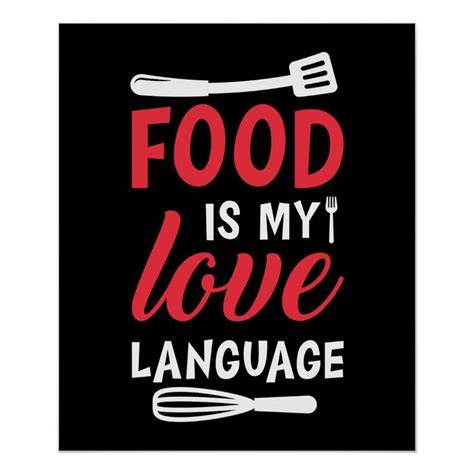 Funny Food Lovers Word Art Poster Zazzle Food Lover Quotes Kitchen