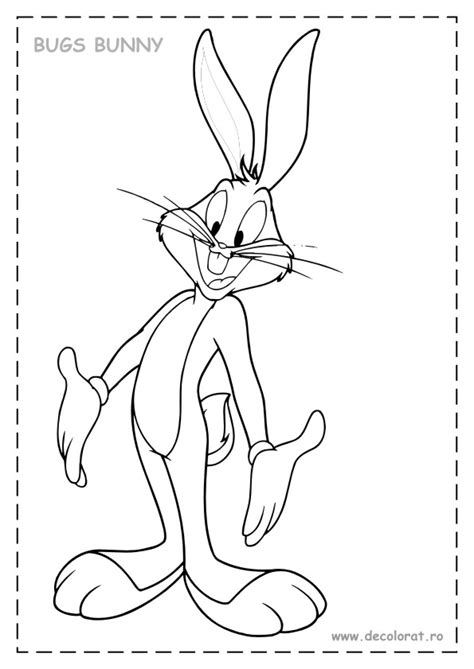 Planse De Colorat Cu Bugs Bunny