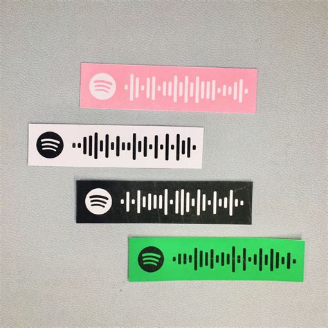 Custom Spotify Song Sticker Spotify Code Etsy