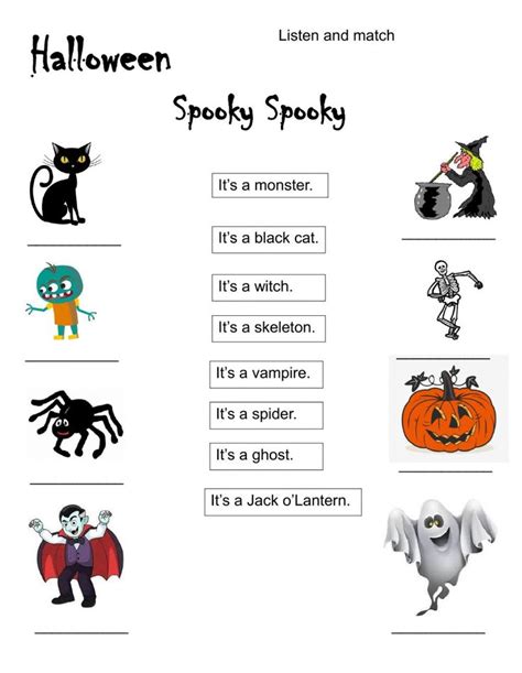 Halloween Teaching Halloween Vocabulary Halloween Worksheets