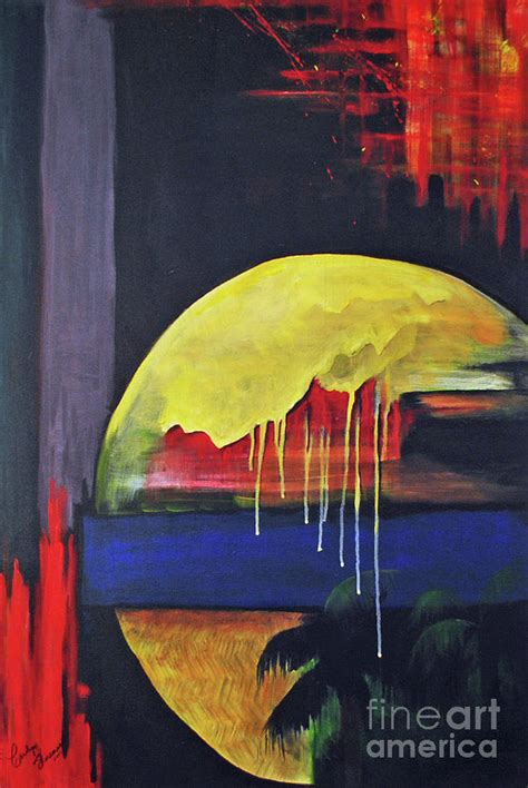 The Melting Sun Painting By Carolyn Shireman