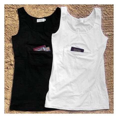 Unisex Tank Top With Secret Zipper Pocket Tank Tops Unisex Tank Tops Tops