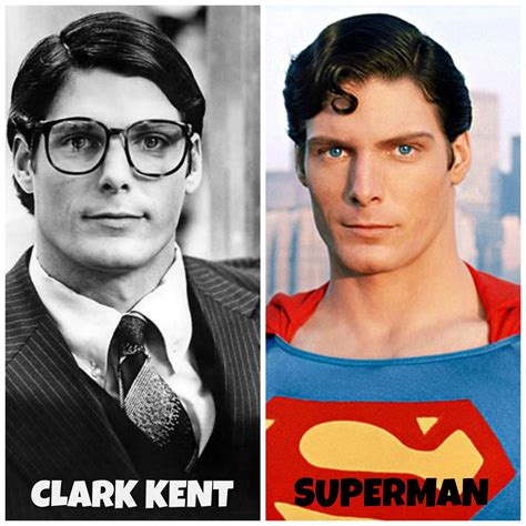 Christopher Reeve As Superman And Clark Kent Clark Superman