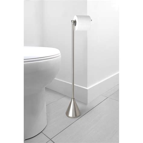 It comes as a single roll pivoting paper holder it comes as a durably designed free standing bathroom toilet paper holder stand with a reserve roll storage. Pinnacle Freestanding Toilet Paper Holder & Reviews ...