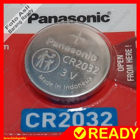 Jual CR2032 Panasonic Baterai Kancing Cr 2032 Battery Lithium Cmos Bios