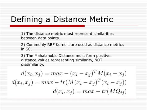 Ppt Distance Metric Learning With Spectral Clustering Powerpoint