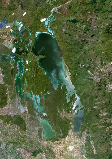 Lake Winnipeg Satellite Image Stock Image C0073728 Science