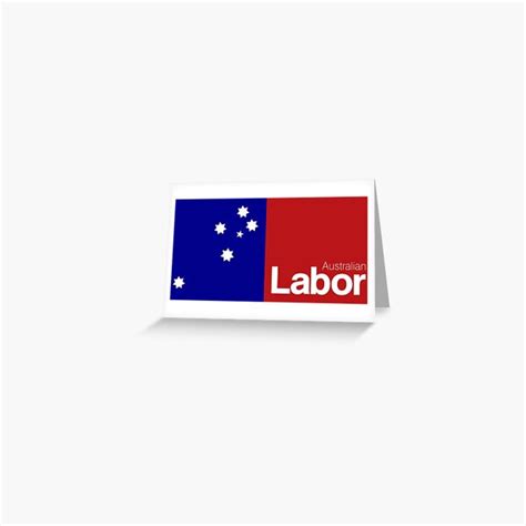 Australian Labor Party Logo Greeting Card By Spacestuffplus Redbubble