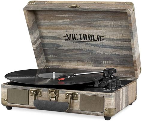 Refurbished Victrola VSC BT FSG Bluetooth Suitcase Record Player With Speed Turntable
