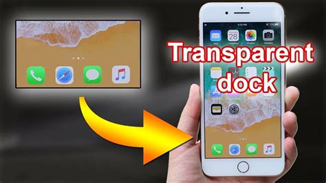 How To Get Transparent Dock On Iphone No Jailbreak Youtube