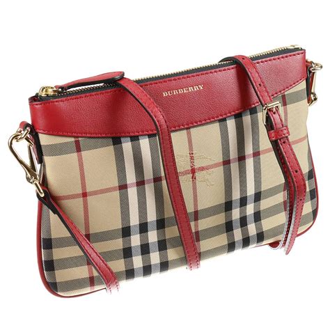 Burberry Outlet Mini sac femme Mini Sac À Main Burberry Femme Rouge