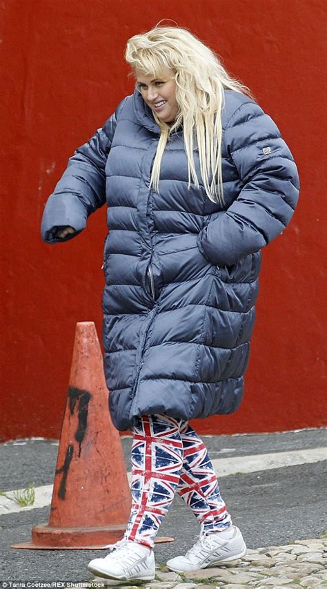 Rebel Wilson Wraps Up Warm On Grimsby Set In Cape Town Daily Mail Online