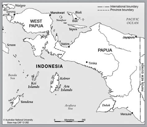 Peta Pulau Papua Hitam Putih IMAGESEE