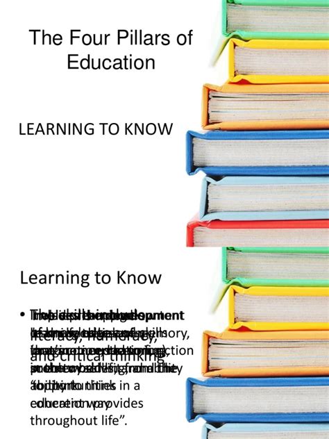 The Four Pillars Of Education Pdf