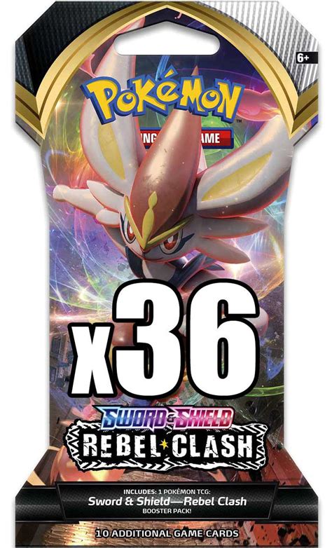 Real Photos Pokemon Rebel Clash Booster Box Sword And Shield Mint 36