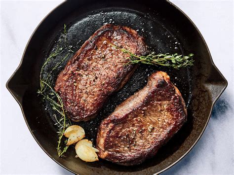 Cast iron pans are naturally seasoned with use and provide a unique flavor to steaks How to Cook Steak in an Air Fryer - Cooking Light