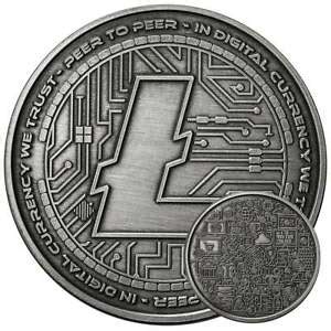 New highs for bitcoin and ethereum! LITECOIN CRYPTO ICON 1 OZ PURE SILVER ANTIQUED ROUND COIN ...