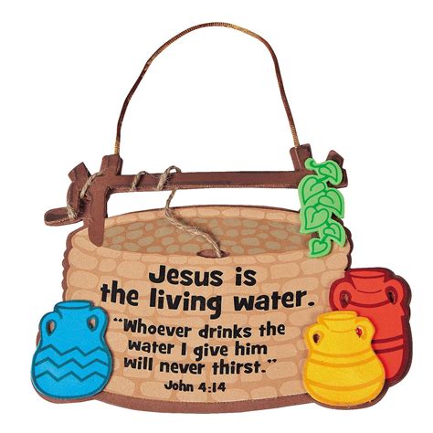 Jesus Is The Living Water Sign Craft Kit Vacation Bible School Craft