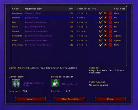 Lootcouncil Lite Group Guild And Friends World Of Warcraft Addons