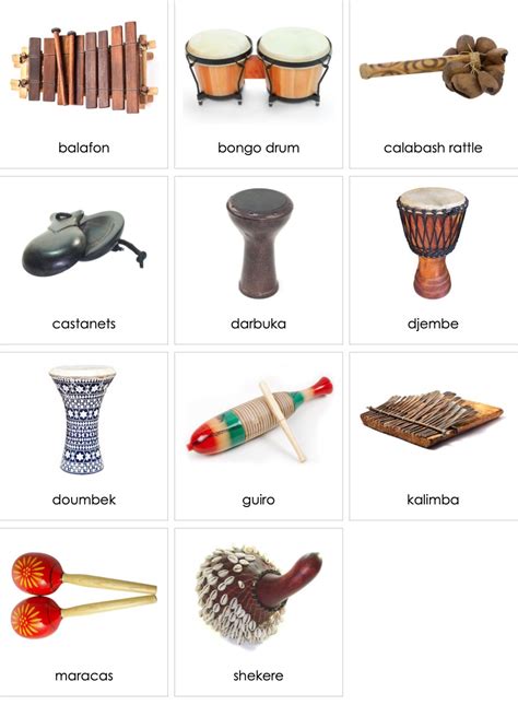 African Musical Instruments With Names And Meaning