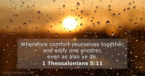 1st Thessalonians 5 11 Commentary