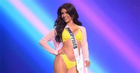 look rabiya mateo looking sizzling hot in swimsuit at the miss universe preliminaries