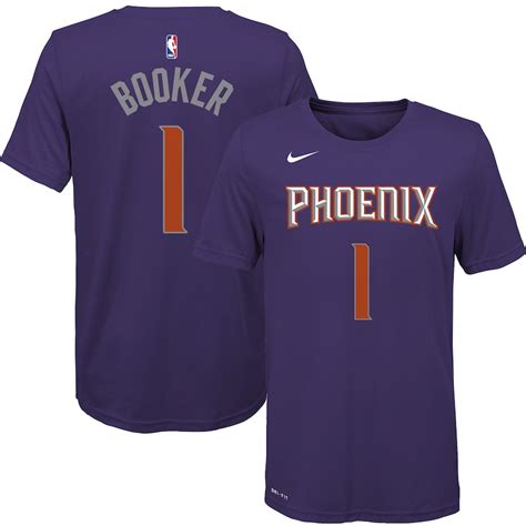 Nike Devin Booker Phoenix Suns Youth Purple Name And Number T Shirt
