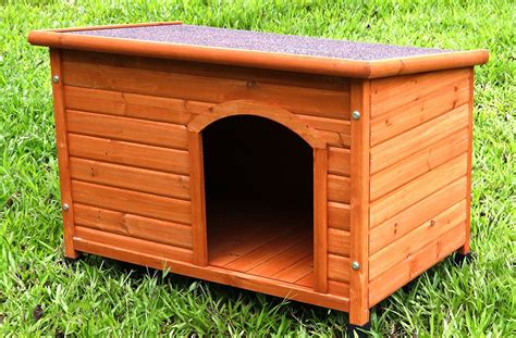 Captain Pet Waterproof Solid Cedar Dog House Porcelain Wooden Pet