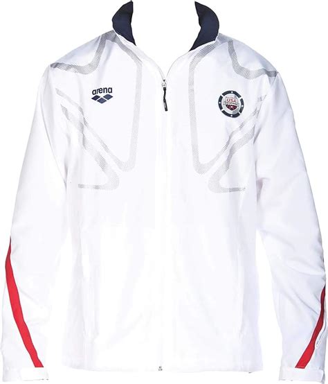 Arena Official Usa Swimming National Team Unisex Zip Warm Up Jacket