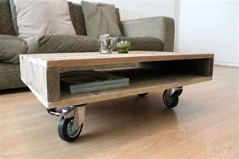 Only 2 left in stock more on the way. Coffee Table on Wheels | Pallet Furniture