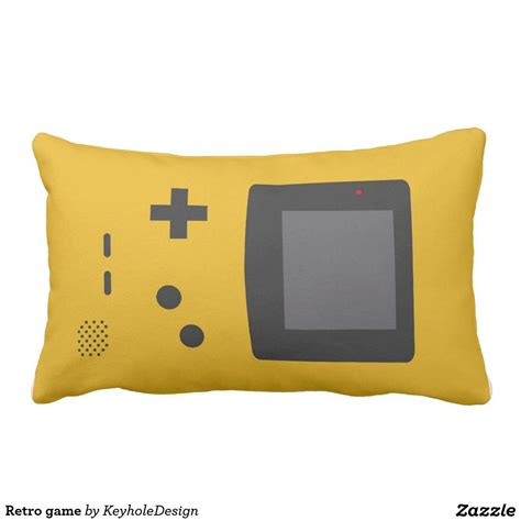 Retro Game Lumbar Pillow Retro Gaming Retro Lumbar Pillow