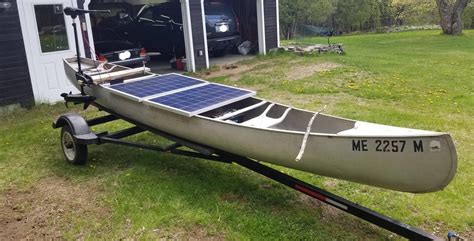 I Made A Solar And Battery Powered Canoe Rboating