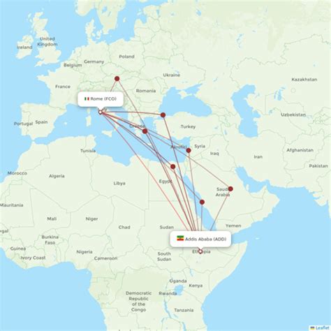 Ethiopian Airlines Routes 2024 Map With All Flights Flight Routes