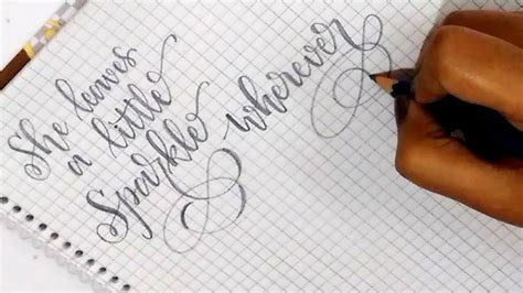How To Write In Modern Calligraphy Using Drawing Pencil Pencil