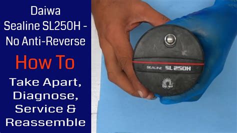 Daiwa Sealine SL250H Fishing Reel No Anti Reverse How To Take Apart