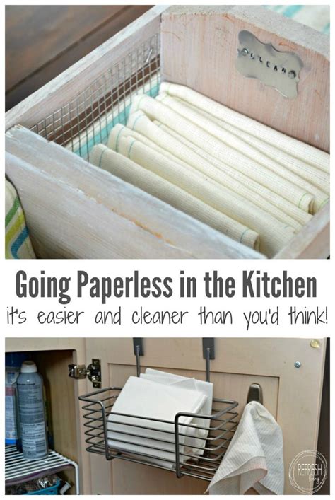 How We Went Paperless In The Kitchen Paperless Kitchen Paper Towel