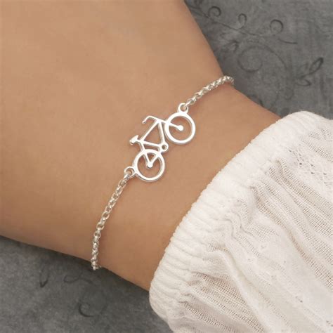 Sterling Silver Bicycle Bracelet Silver Willow Jewellery