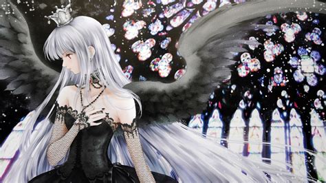 Dark Cool Blue Anime Angel Hd Wallpapers Half Angel Half Demon Anime