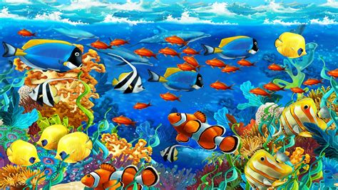 Ocean Wallpaper Tropical Fish Underwater 1920x1080 Wallpaper