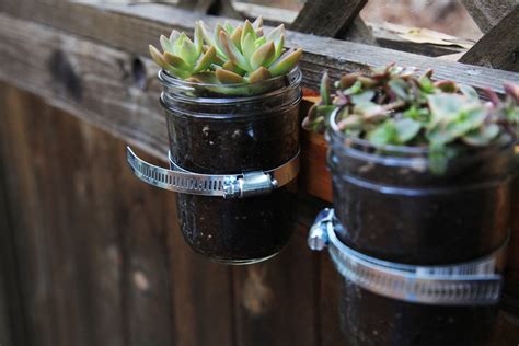 Do It Your Damn Self Mason Jar Wall Planter