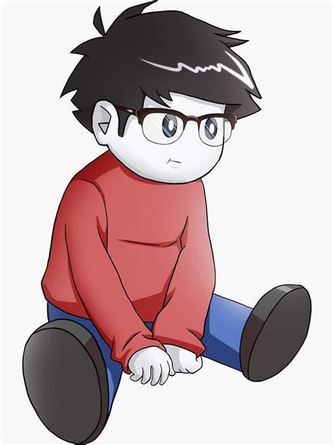 Chibi Boy In Glasses Sticker For Sale By Zohei Redbubble