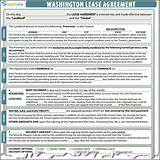 Washington State Residential Lease Form Images