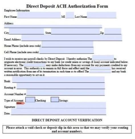 Vertex42's free work order form template is an excel file that contains two separate work order forms (as separate worksheet tabs). 16 Generic Direct Deposit Form Templates (With images ...