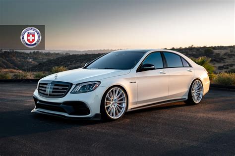 White Mercedes Benz S63 Amg With Hre P103sc Wheels In Brushed Clear