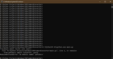 Python Modulenotfounderror No Module Named Pdf Docx Stack Overflow