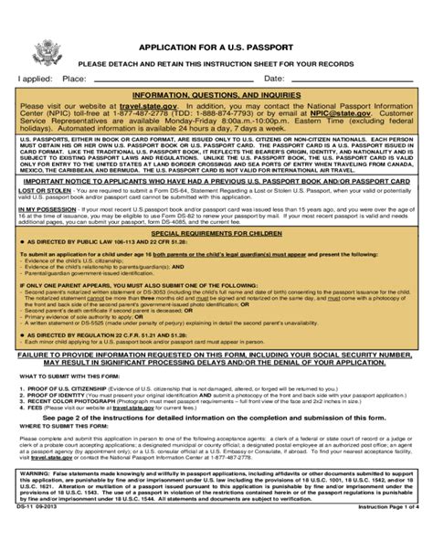 2024 Passport Application Form Fillable Printable Pdf And Forms Handypdf