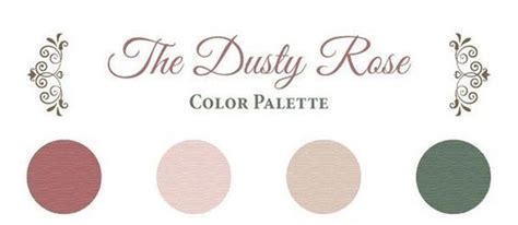 Wedding Color Palette Dusty Pink Bon Bon Studio