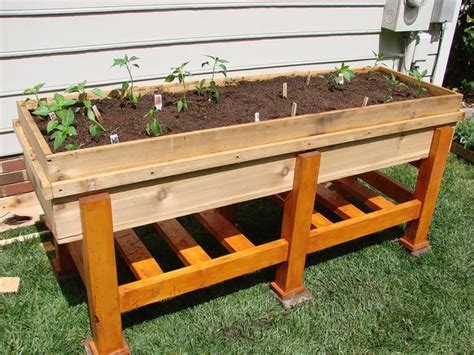 Most vegetables are sun lovers and require plenty of light and warmth to produce the best. Waist High Planter Box | Planter box plans, Garden planter ...