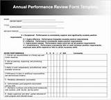 Employee Review Form Template Pictures