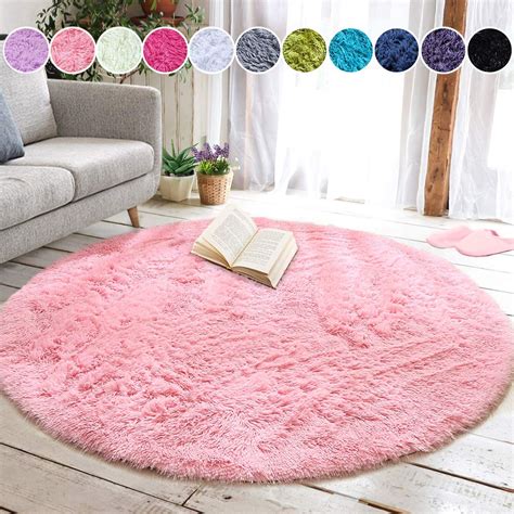 Get the most relevant results on searchandshopping.org. junovo Round Fluffy Soft Area Rugs for Kids Girls Room ...